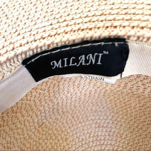 Milani large straw hat with red and black scarf - Picture 4 of 14